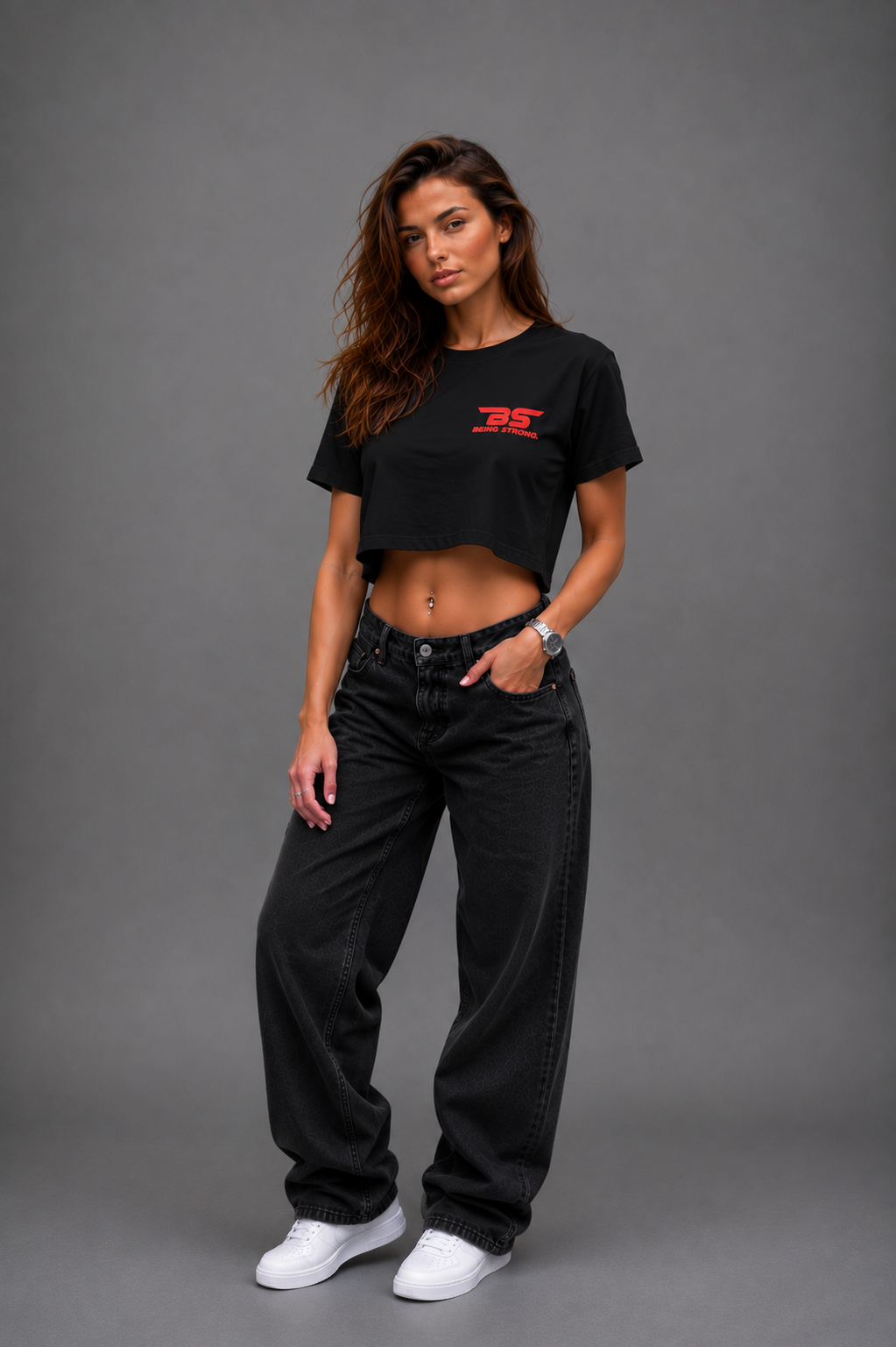 BeingStrong™ Apex T-Shirt – Dames Oversized Premium