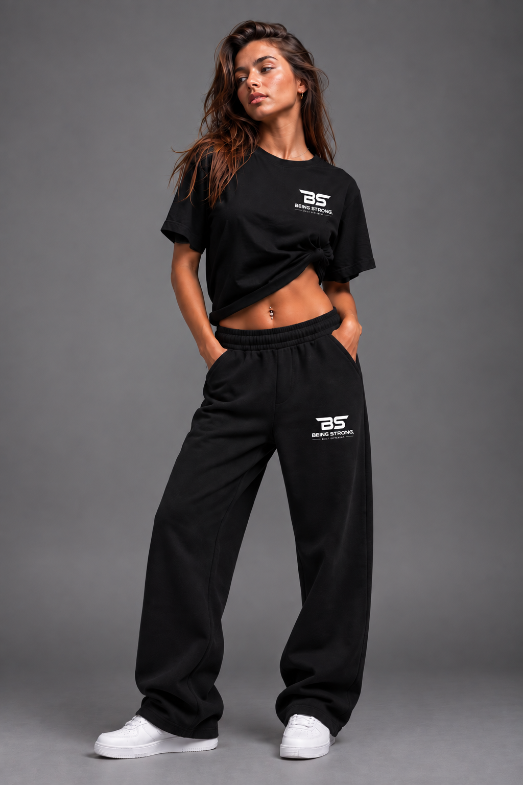 BeingStrong™ Wide Leg Jogger