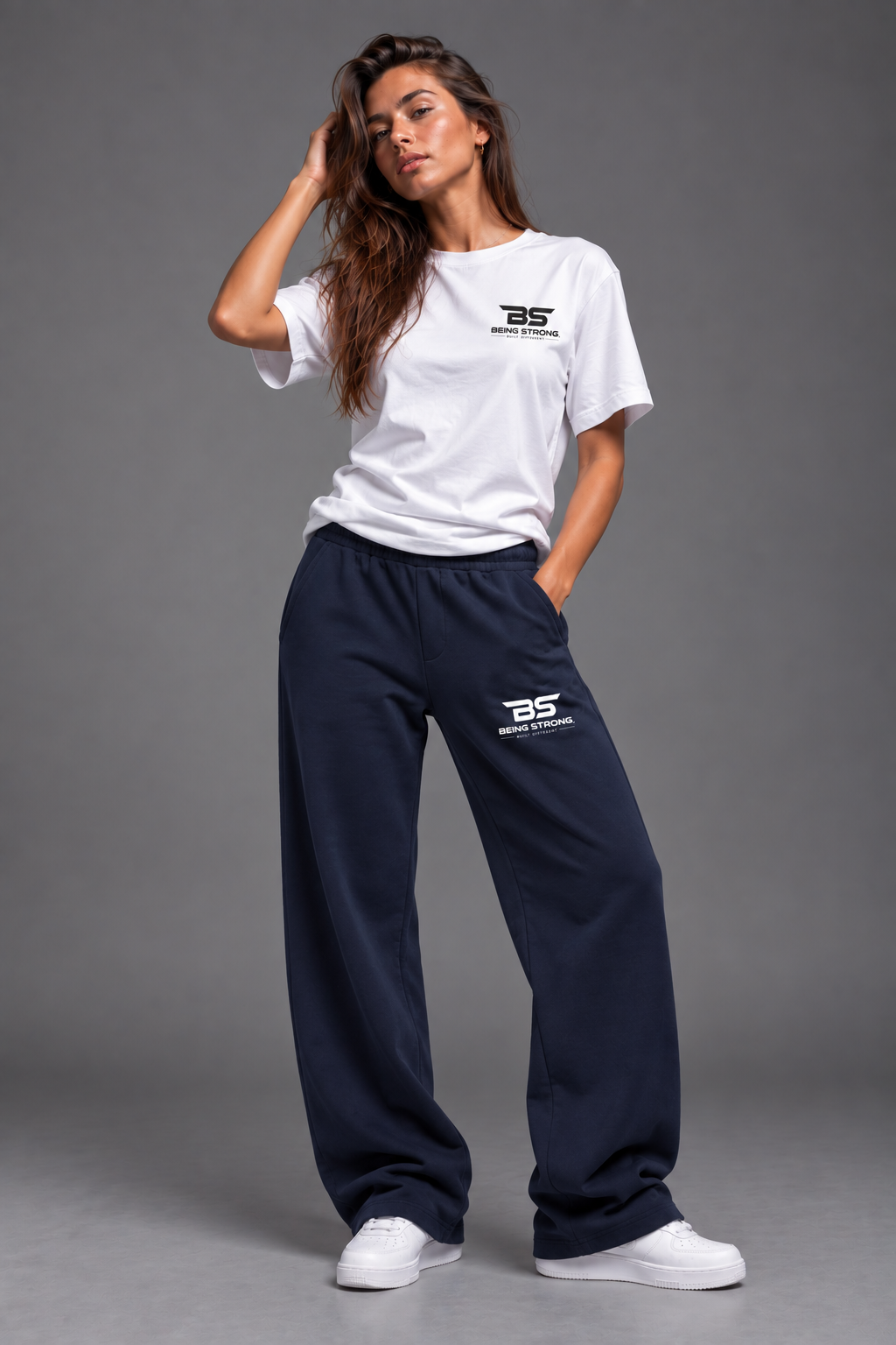 BeingStrong™ Wide Leg Jogger