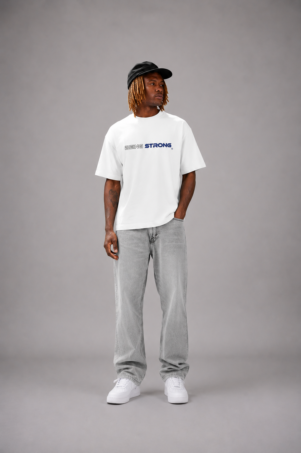 BeingStrong™ Heren Boxy T-Shirt – Relaxed & Premium Fit